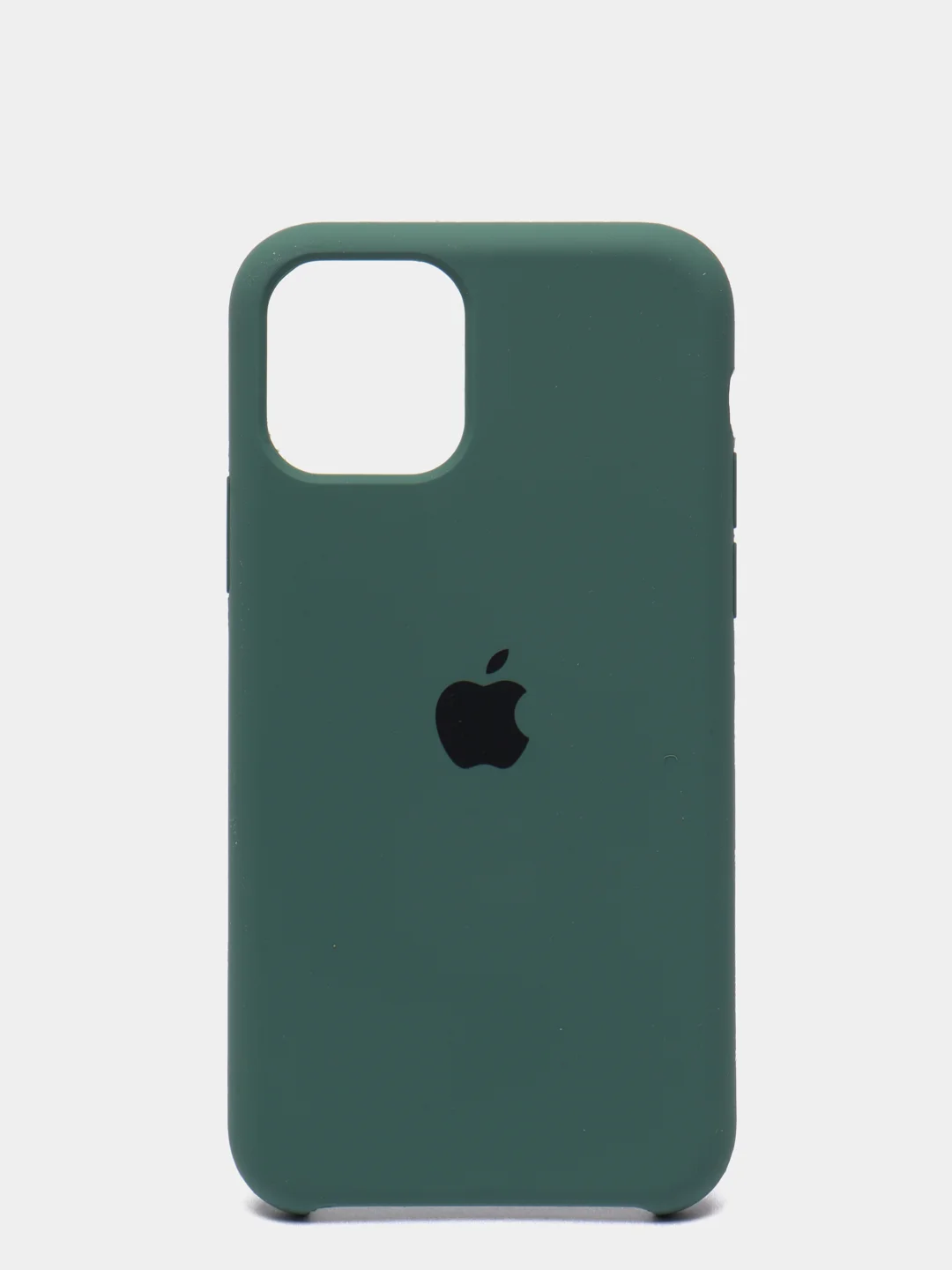 Тёмно-зелёный чехол-накладка для IPhone 11 Pro пластик+Soft Touch Sillicone Case c логотипом