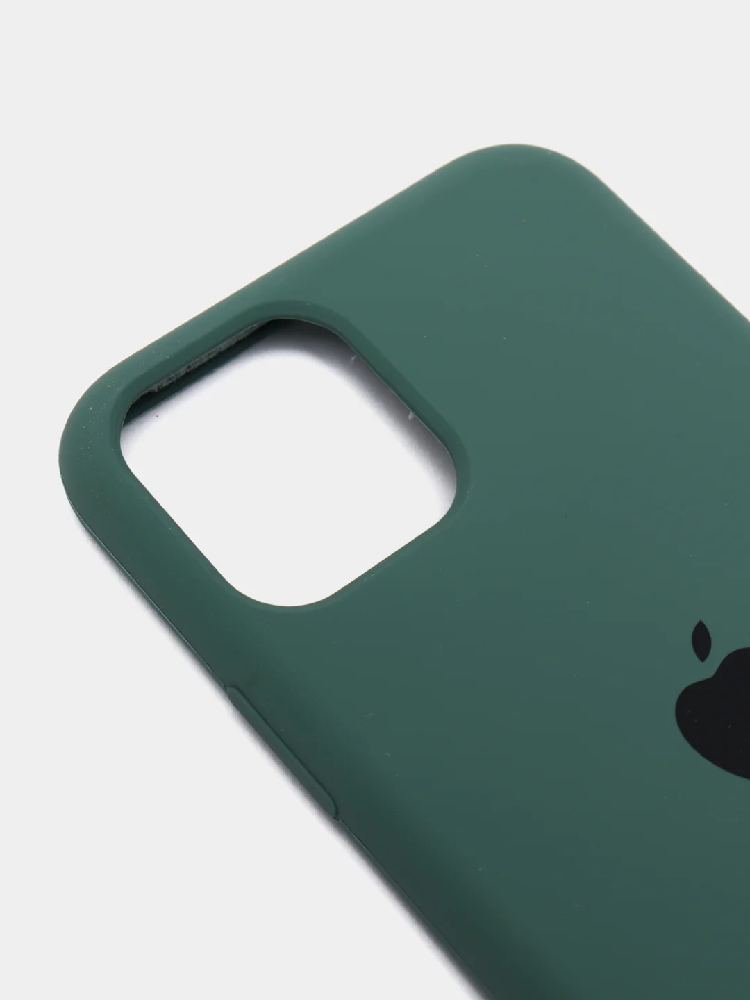 Тёмно-зелёный чехол-накладка для IPhone 11 Pro пластик+Soft Touch Sillicone Case c логотипом
