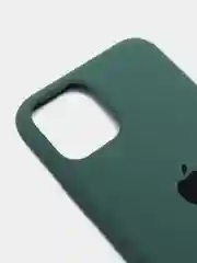 Тёмно-зелёный чехол-накладка для IPhone 11 Pro пластик+Soft Touch Sillicone Case c логотипом