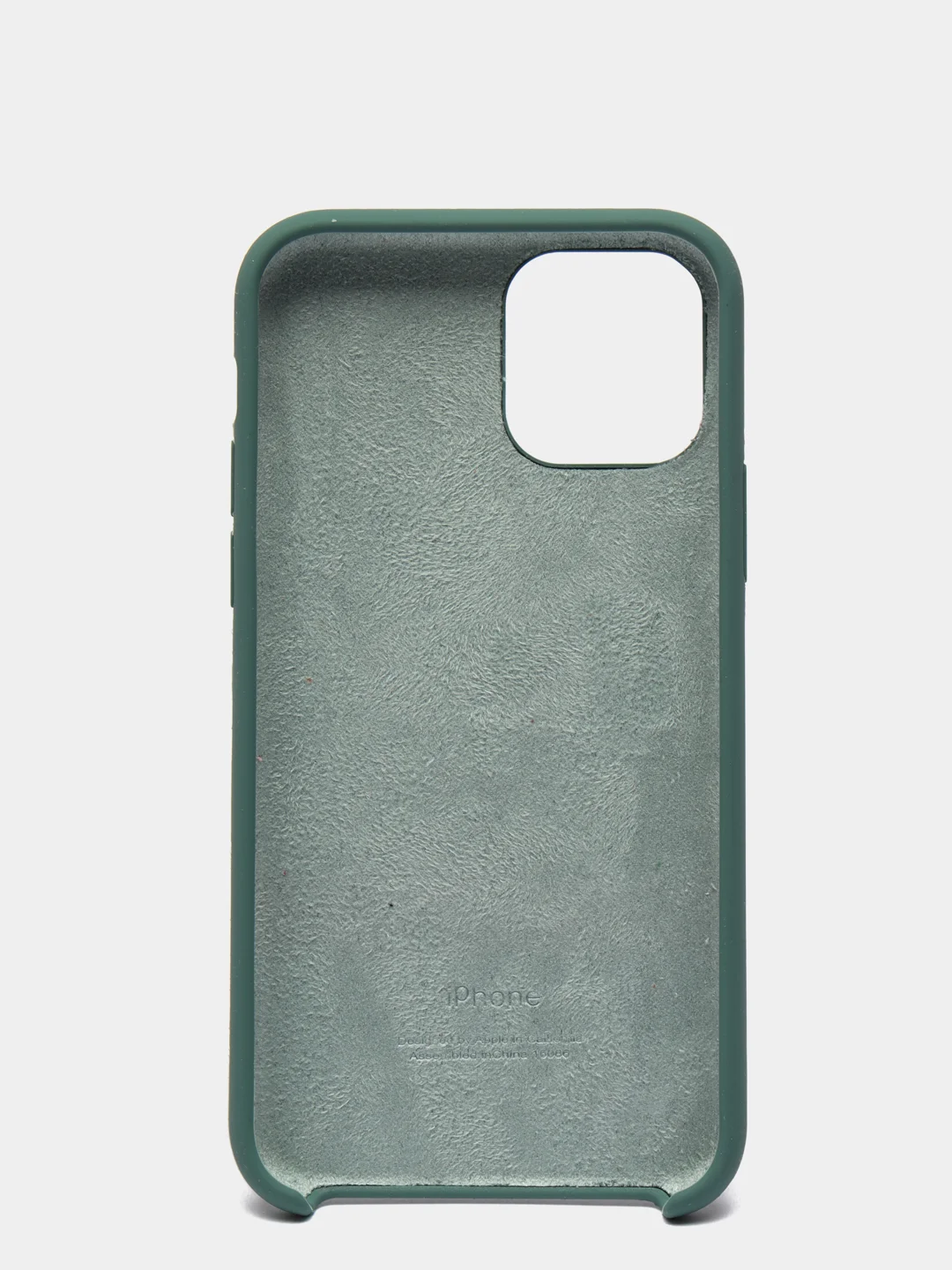 Тёмно-зелёный чехол-накладка для IPhone 11 Pro пластик+Soft Touch Sillicone Case c логотипом