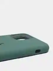 Тёмно-зелёный чехол-накладка для IPhone 11 Pro пластик+Soft Touch Sillicone Case c логотипом