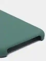 Тёмно-зелёный чехол-накладка для IPhone 11 Pro пластик+Soft Touch Sillicone Case c логотипом