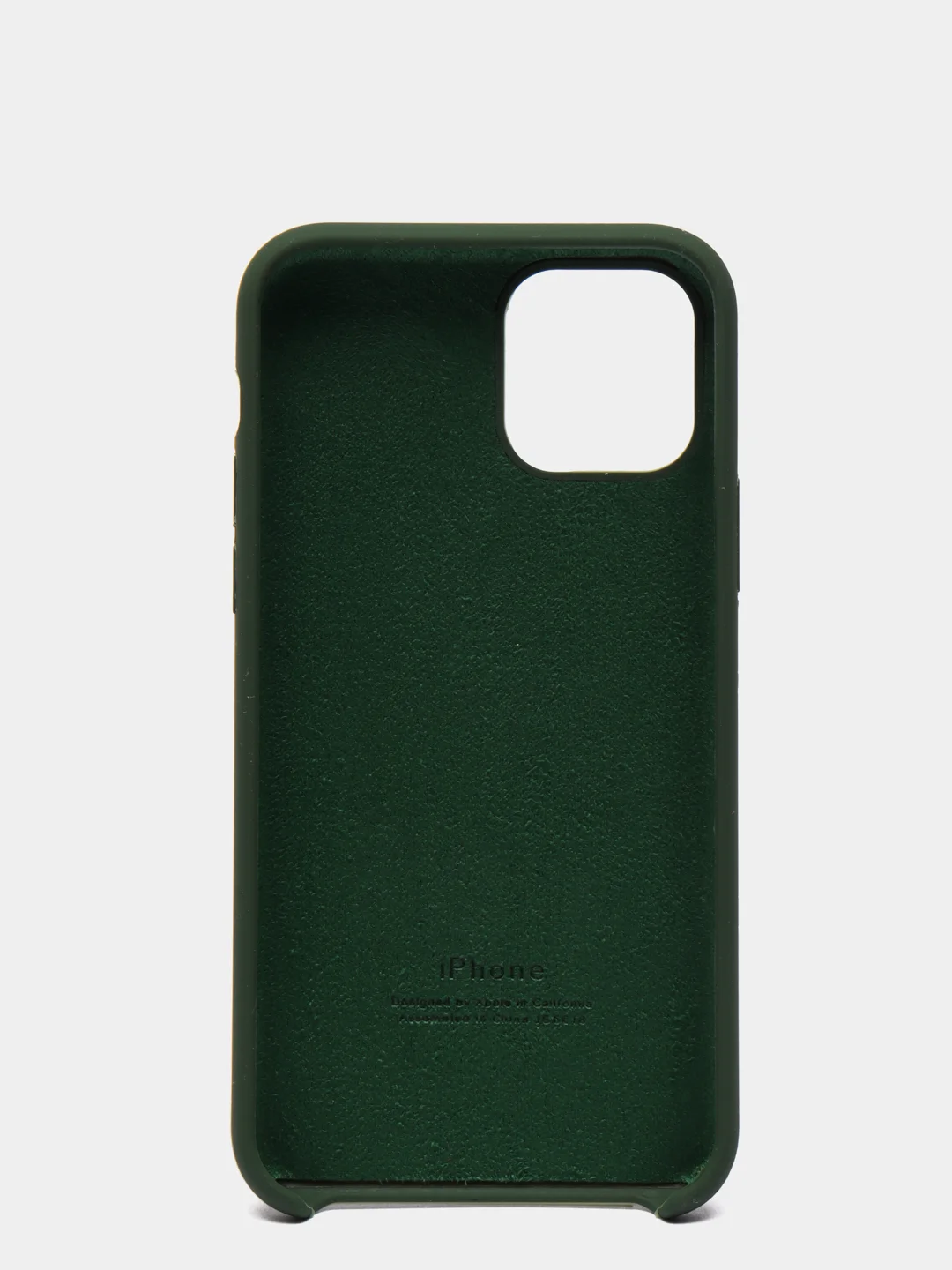 Зеленый чехол-накладка для IPhone 11 Pro пластик+Soft Touch Sillicone Case c логотипом