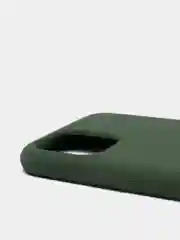Зеленый чехол-накладка для IPhone 11 Pro пластик+Soft Touch Sillicone Case c логотипом