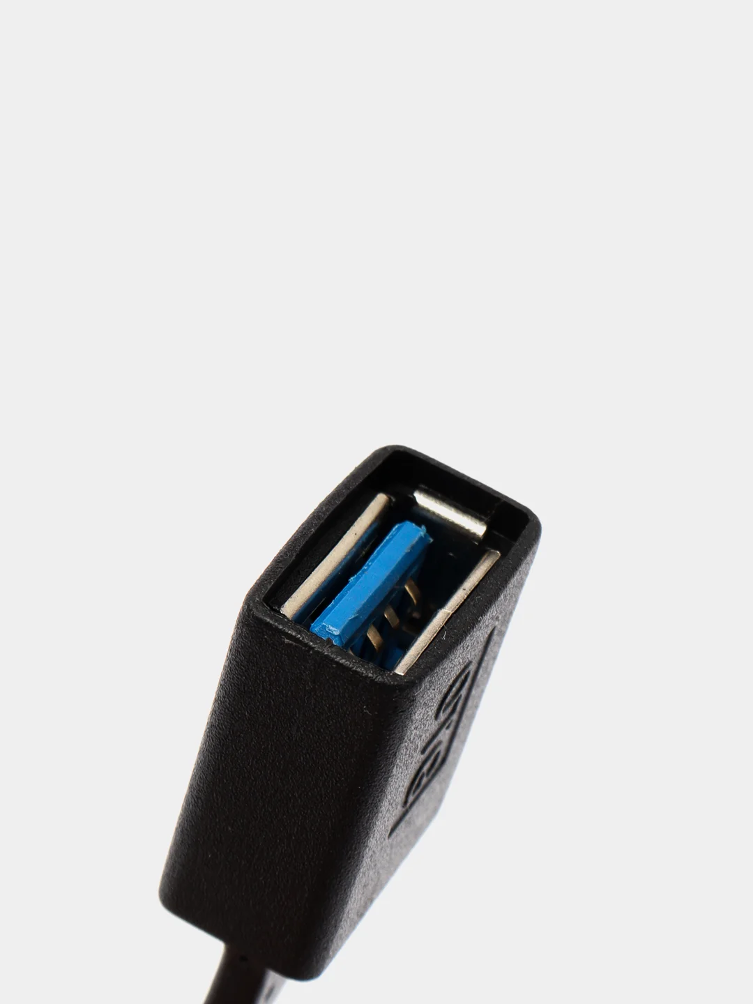 Черный адаптер otg с микро-USB на USB