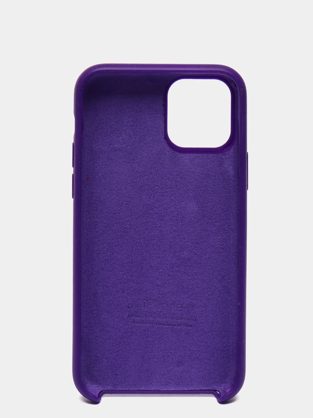 Аметистовый чехол-накладка для IPhone 11 Pro пластик+Soft Touch Sillicone Case c логотипом