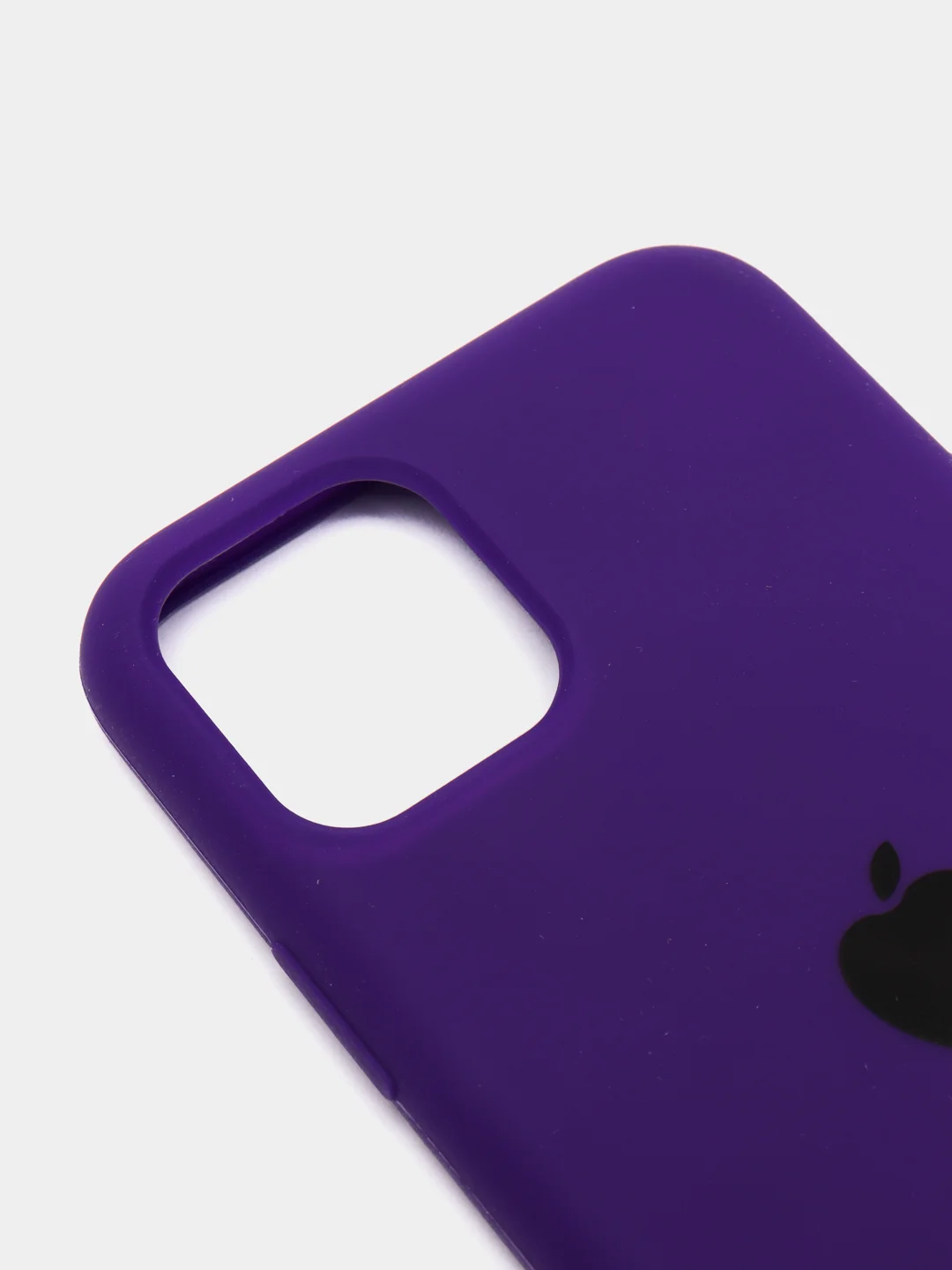 Аметистовый чехол-накладка для IPhone 11 Pro пластик+Soft Touch Sillicone Case c логотипом