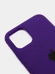 Аметистовый чехол-накладка для IPhone 11 Pro пластик+Soft Touch Sillicone Case c логотипом