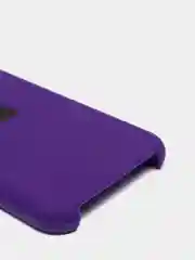 Аметистовый чехол-накладка для IPhone 11 Pro пластик+Soft Touch Sillicone Case c логотипом