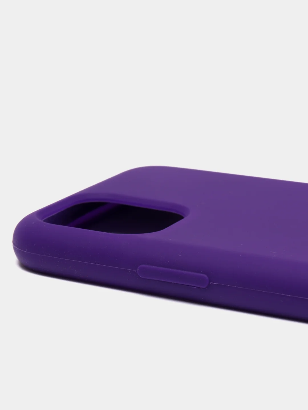 Аметистовый чехол-накладка для IPhone 11 Pro пластик+Soft Touch Sillicone Case c логотипом