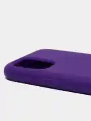 Аметистовый чехол-накладка для IPhone 11 Pro пластик+Soft Touch Sillicone Case c логотипом