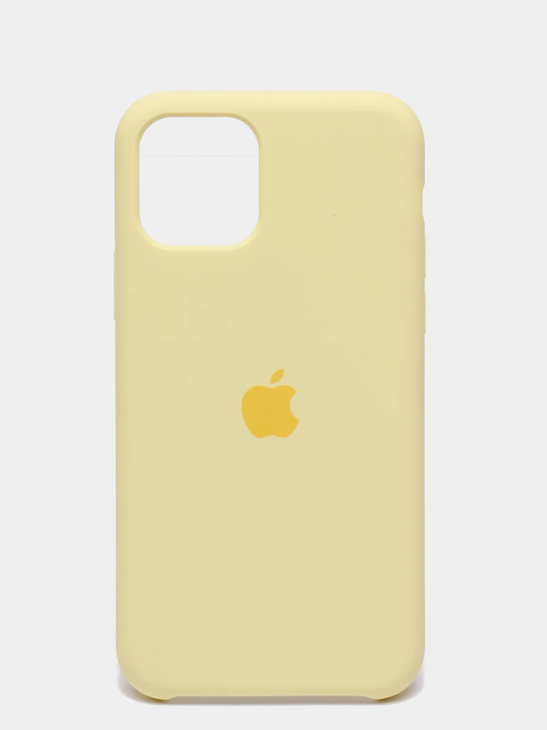Желтый чехол-накладка для IPhone 11 Pro пластик+Soft Touch Sillicone Case c логотипом