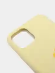 Желтый чехол-накладка для IPhone 11 Pro пластик+Soft Touch Sillicone Case c логотипом