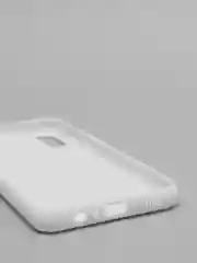 Белый чехол с бархатом внутри для Samsung A02 / M02
