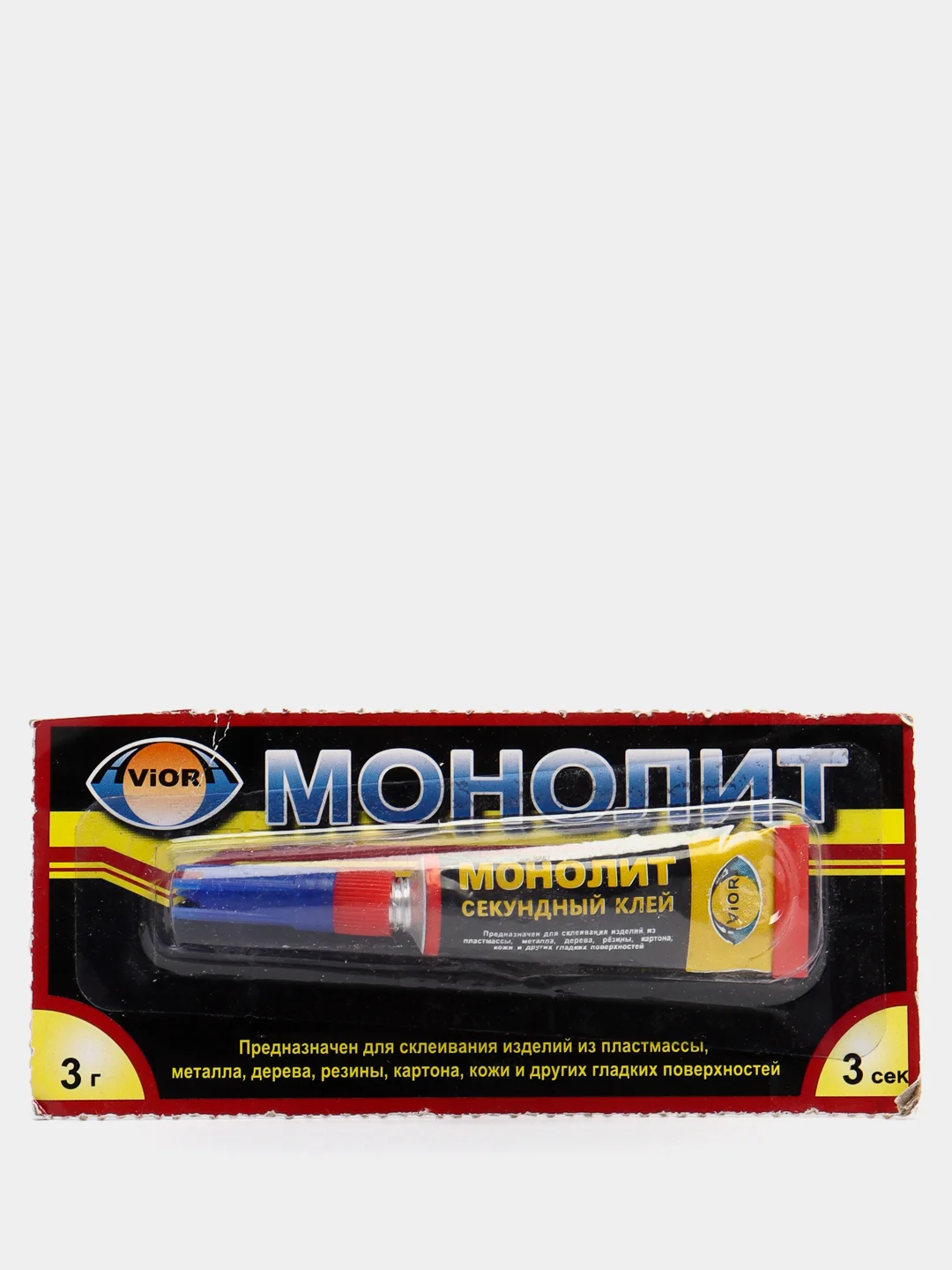 Суперклей "Монолит" моментальный супер-клей 3 г
