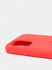 Кораллово-розовый чехол-накладка для IPhone 11 Pro пластик+Soft Touch Sillicone Case c логотипом