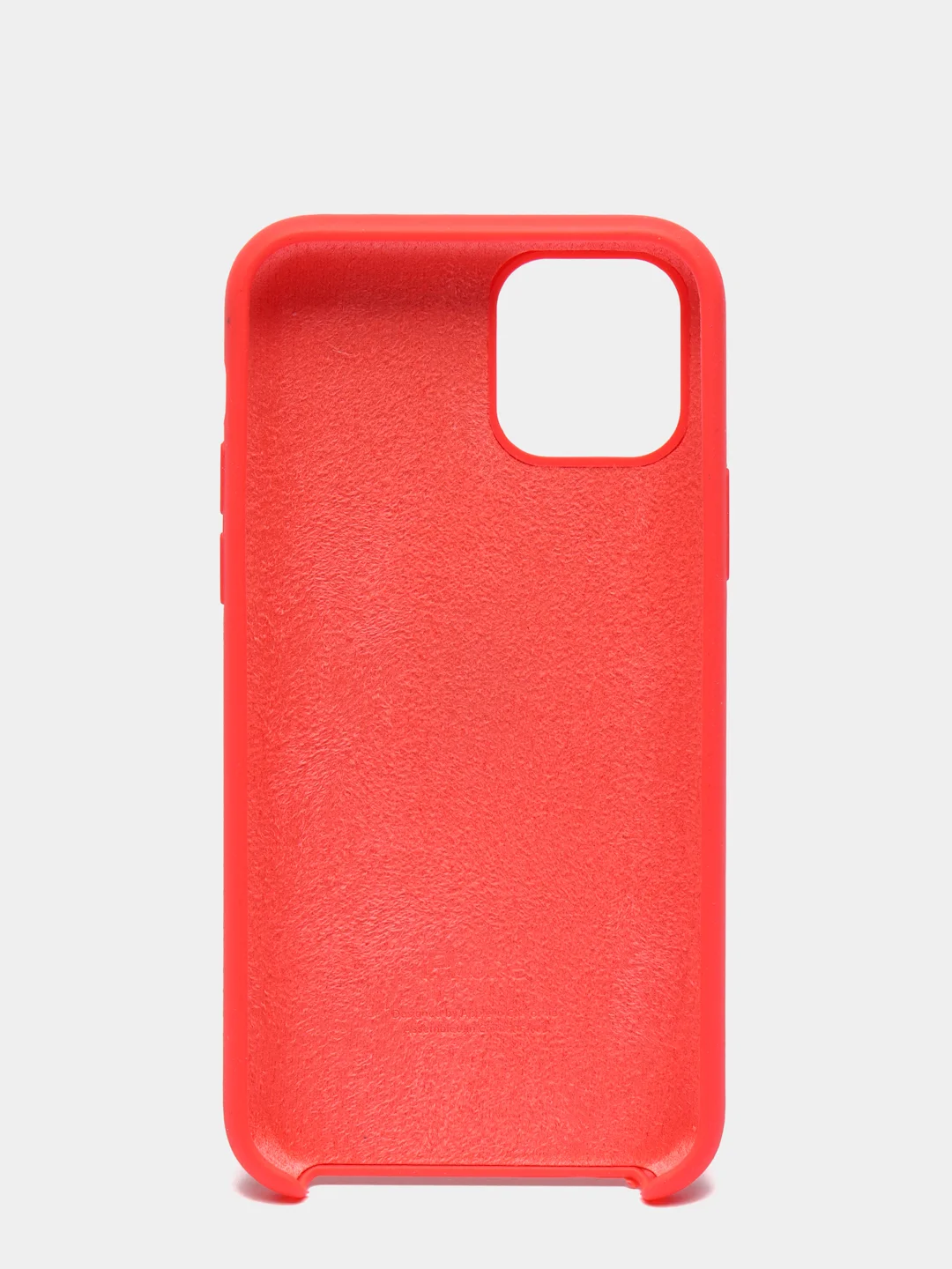 Кораллово-розовый чехол-накладка для IPhone 11 Pro пластик+Soft Touch Sillicone Case c логотипом