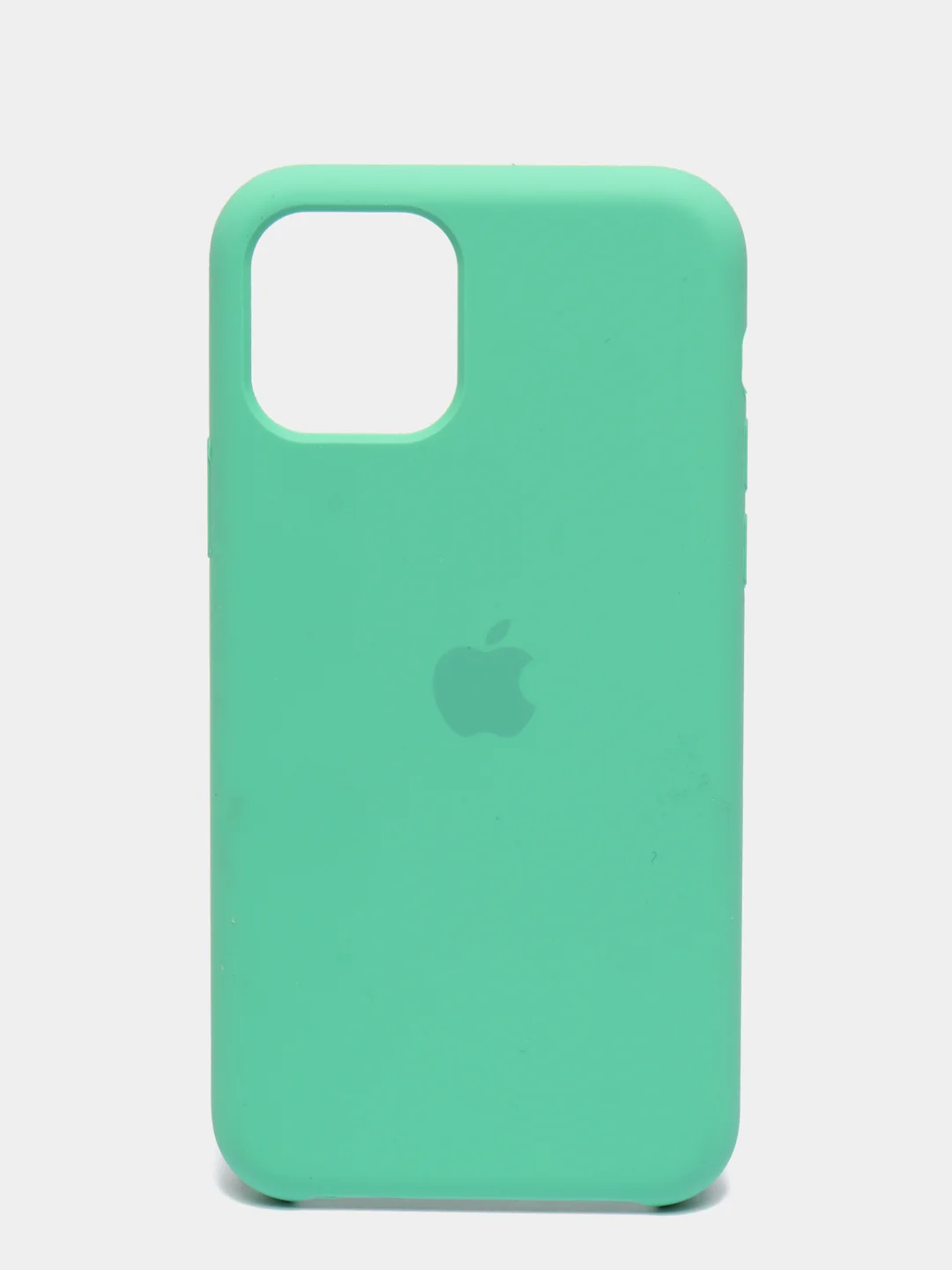 Мятный чехол-накладка для IPhone 11 Pro пластик+Soft Touch Sillicone Case c логотипом