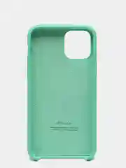 Мятный чехол-накладка для IPhone 11 Pro пластик+Soft Touch Sillicone Case c логотипом