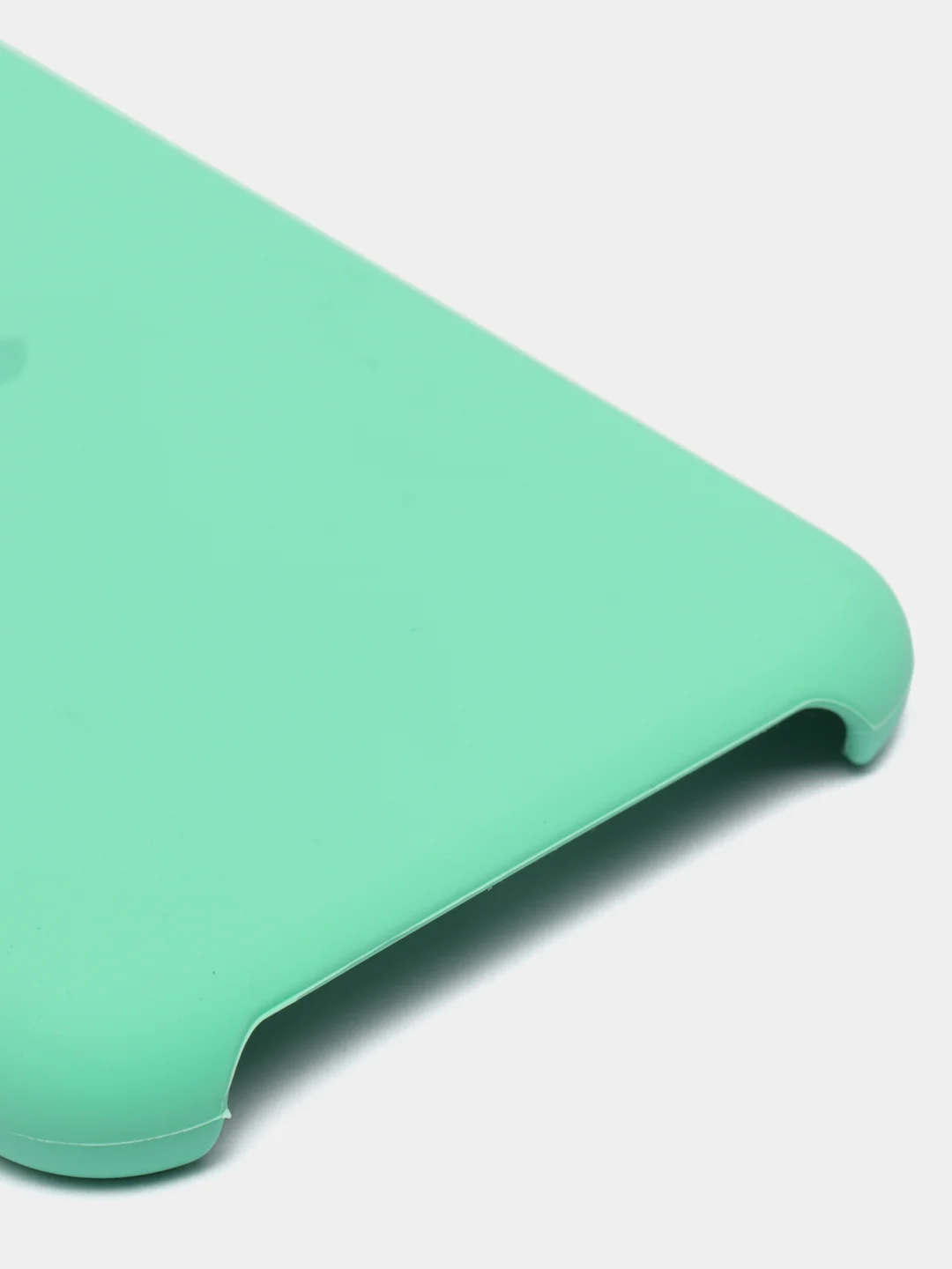 Мятный чехол-накладка для IPhone 11 Pro пластик+Soft Touch Sillicone Case c логотипом