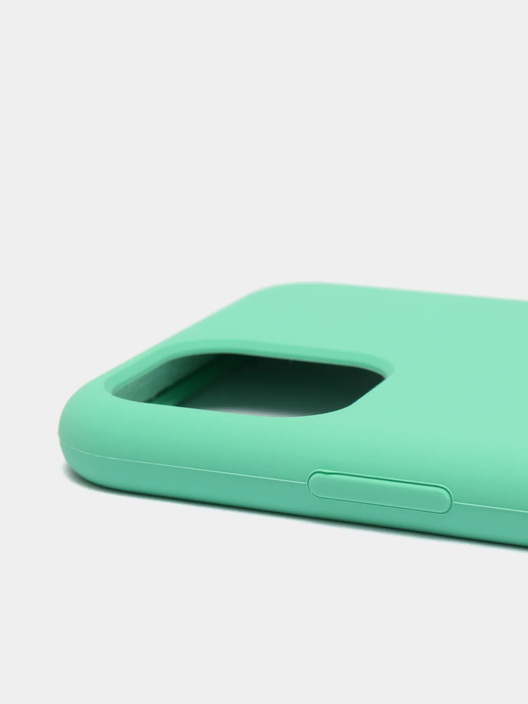 Мятный чехол-накладка для IPhone 11 Pro пластик+Soft Touch Sillicone Case c логотипом