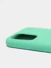 Мятный чехол-накладка для IPhone 11 Pro пластик+Soft Touch Sillicone Case c логотипом