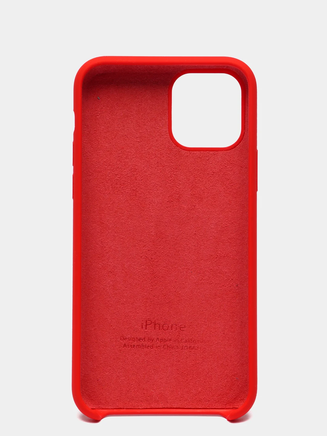 Красный чехол-накладка для IPhone 11 Pro пластик+Soft Touch Sillicone Case c логотипом