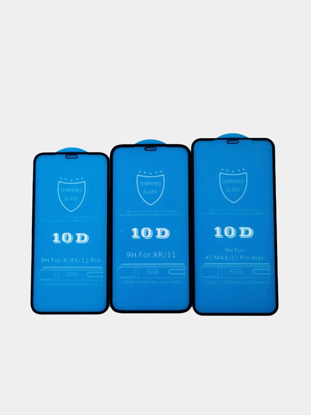 Черный закаленное защитное стекло 10D/15D на iPhone 7/8 7Plus/8Plus