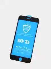 Черный закаленное защитное стекло 10D/15D на iPhone 7/8 7Plus/8Plus