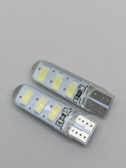 Лампа светодиодная 12V W5W/T10 CANBUS 6SMD (5630) с встроенной обманкой комплект 2 шт