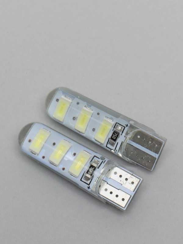 Лампа светодиодная 12V W5W/T10 CANBUS 6SMD (5630) с встроенной обманкой комплект 2 шт