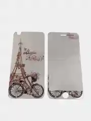 Багровый защитное стекло iPhone 6 / Айфон 6S 2 в 1 Эйфелева башня  mobus