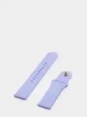 Лавандовый силиконовый ремешок с кнопкой для Xiaomi Amazfit Bip / Samsung / Huawei, 20 мм