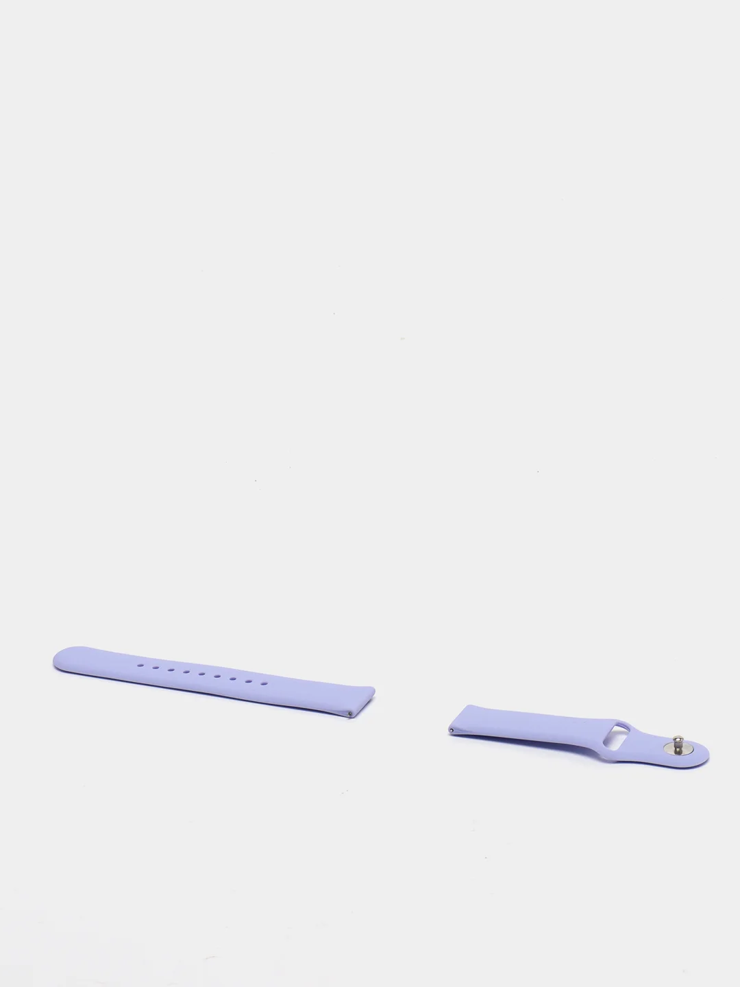 Лавандовый силиконовый ремешок с кнопкой для Xiaomi Amazfit Bip / Samsung / Huawei, 20 мм