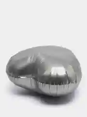 Серебряный матовый воздушный шар "Звезда", "Сердце"