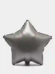 Серебряный матовый воздушный шар "Звезда", "Сердце"