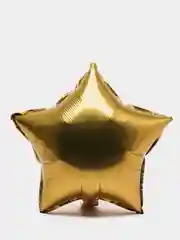Золотой матовый воздушный шар "Звезда", "Сердце"