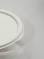 Серебряный контейнер круглый, низкий