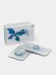 Синий цветные контактные линзы Офтальмикс Баттерфляй Butterfly One Month