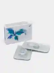 Голубой цветные контактные линзы Офтальмикс Butterfly 3 Tone