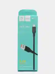 Кабель USB Denmen Micro USB/ Type-C/ Lightning, 2.4A, Fast Charge