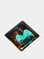 Красный 3d наклейки стикеры на телефон "Скриптонит"