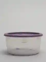 Аметистовый контейнер круглый, низкий