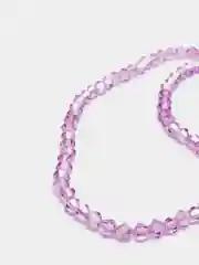 Аметистовый стеклянные бусины "Биконусы" на нити, 4 мм