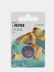 Батарейка литиевая CR 2016 Mirex 3в