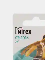 Батарейка литиевая CR 2016 Mirex 3в