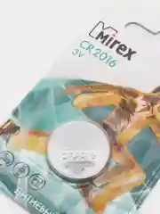 Батарейка литиевая CR 2016 Mirex 3в