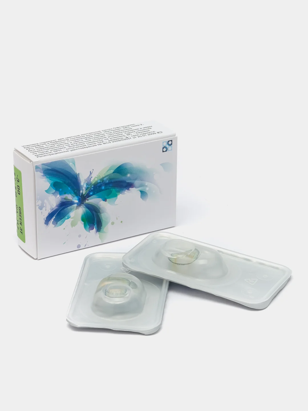 Зеленый цветные контактные линзы Офтальмикс Butterfly 3 Tone