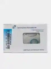 Синий цветные контактные линзы Офтальмикс Butterfly 3 Tone
