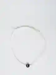 Рыжий браслет белая  нить с буквой Инициал, Handmade